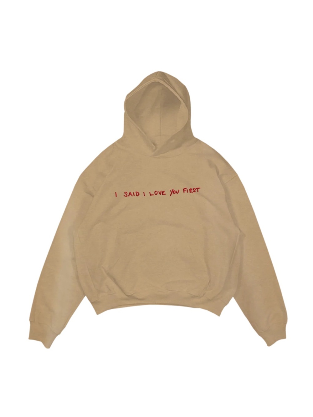 Selena Gomez Tan Crewneck Hoodie i said I loved you first